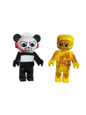 Ryans World Combo Panda Angry & Robot Ryan Headset 2.5" Mini Fig Action Figure